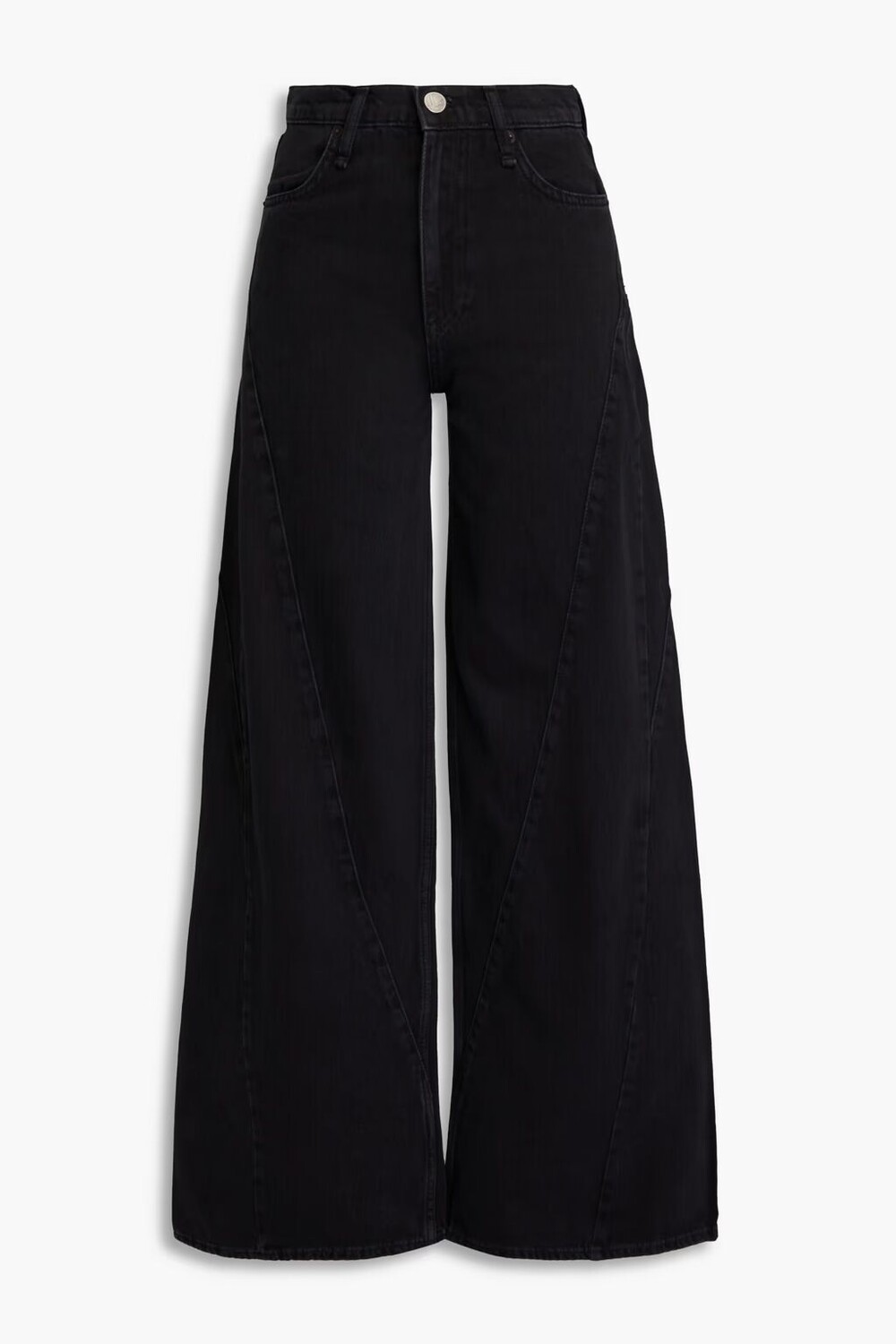 

Джинсы широкого кроя с высокой посадкой Rag & Bone, черный