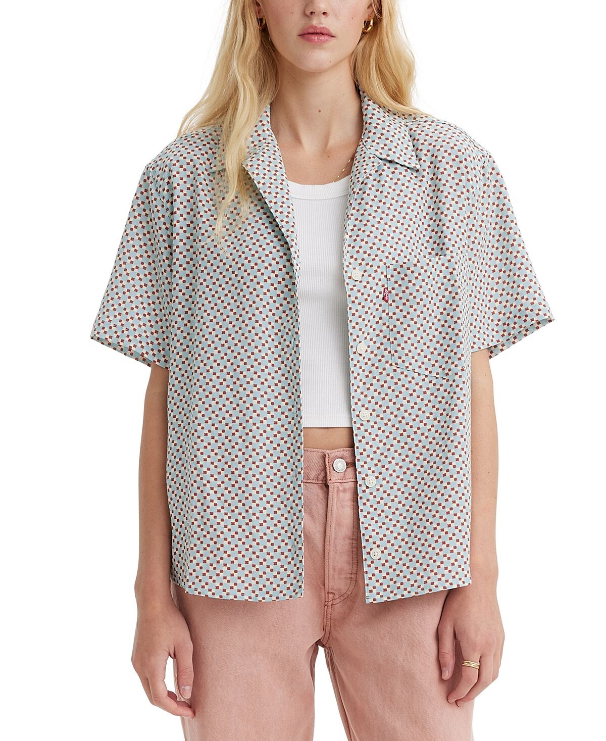 

Женская многослойная рубашка большого размера Aiden с короткими рукавами Levi's