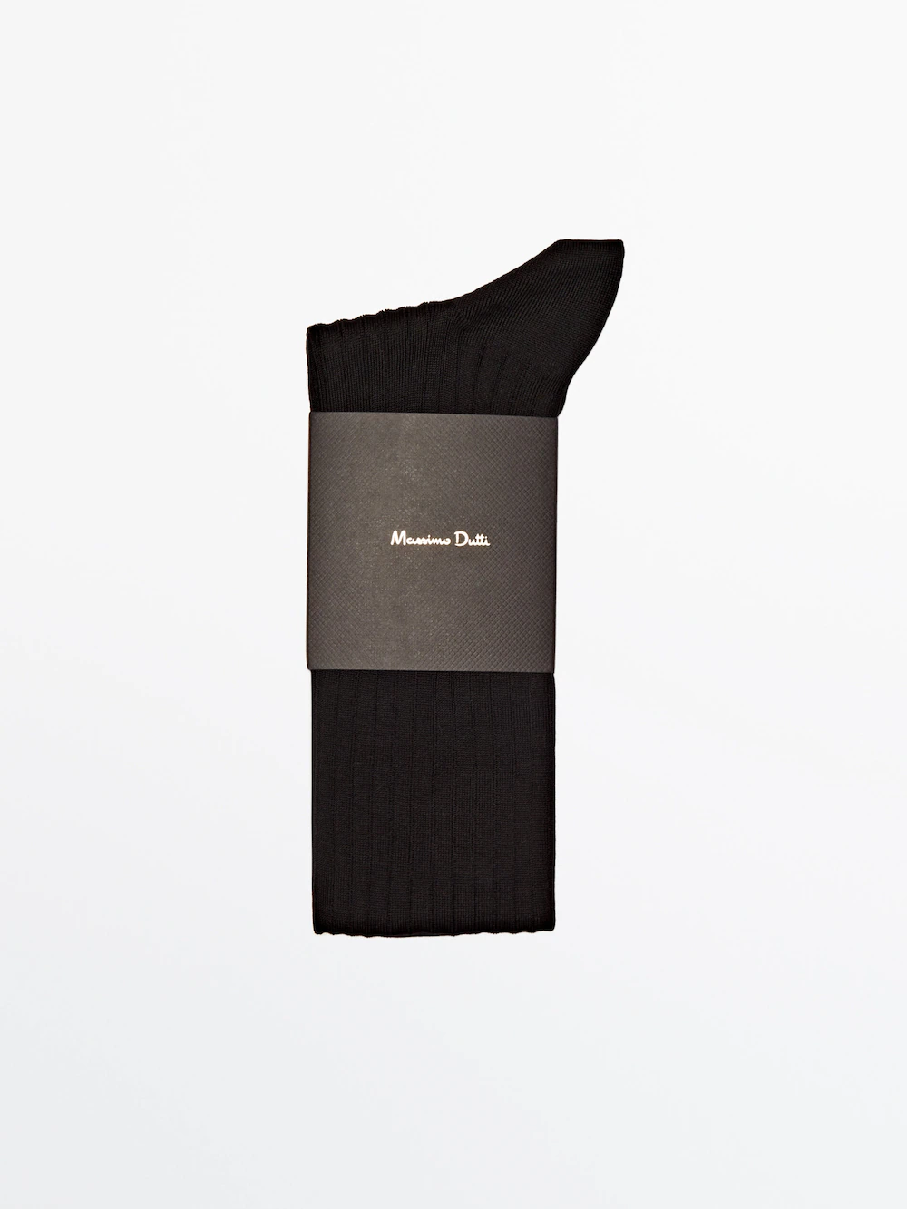 

Носки из простой шотландской пряжи Massimo Dutti, черный