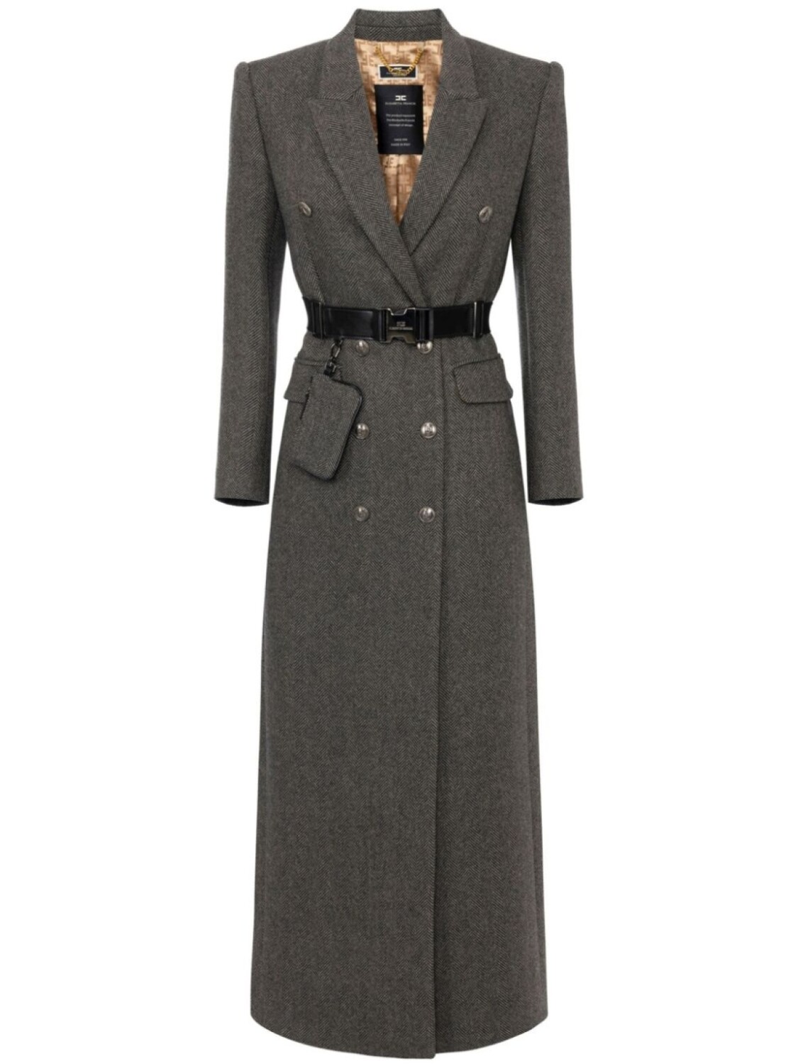 

Elisabetta Franchi двубортное пальто, черный
