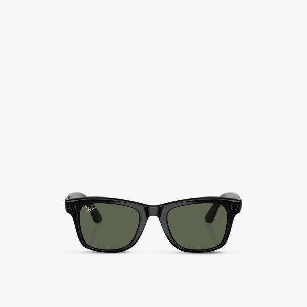 

Солнцезащитные очки Ray-Ban Meta RW4008 Wayfarer из ацетата Ray-Ban, черный