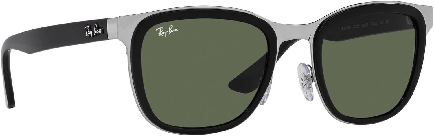 

Солнцезащитные очки 0RB3709 Clyde Ray-Ban, цвет Black On Silver/Dark Green