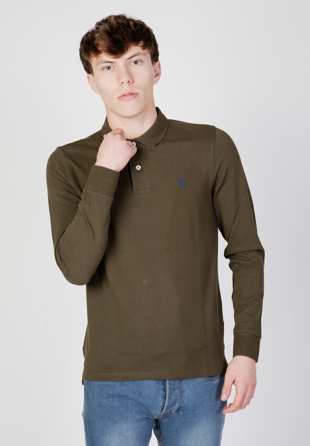 

Футболка-поло Must Ehpd U.S. Polo Assn., цвет olive green