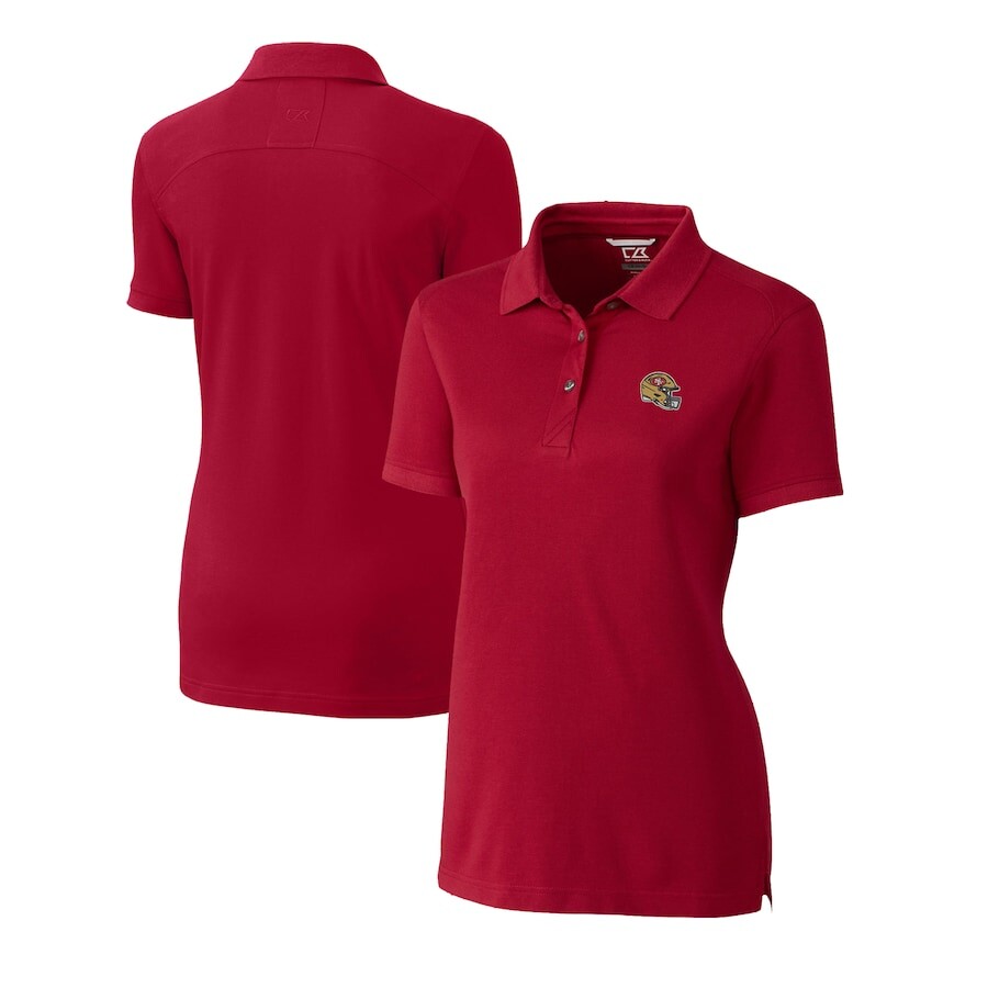 

Поло с длинным рукавом Cutter & Buck San Francisco 49Ers, алый