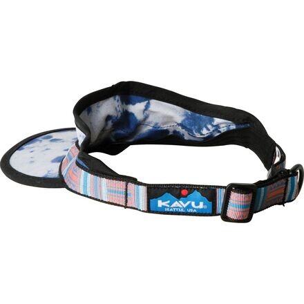 

Козырек с синтетическим ремешком KAVU, цвет Sky Tie Dye