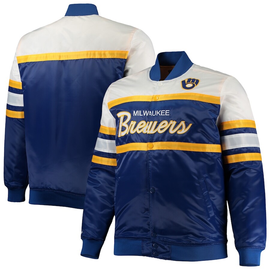 

Куртка Mitchell & Ness Milwaukee Brewers, роял