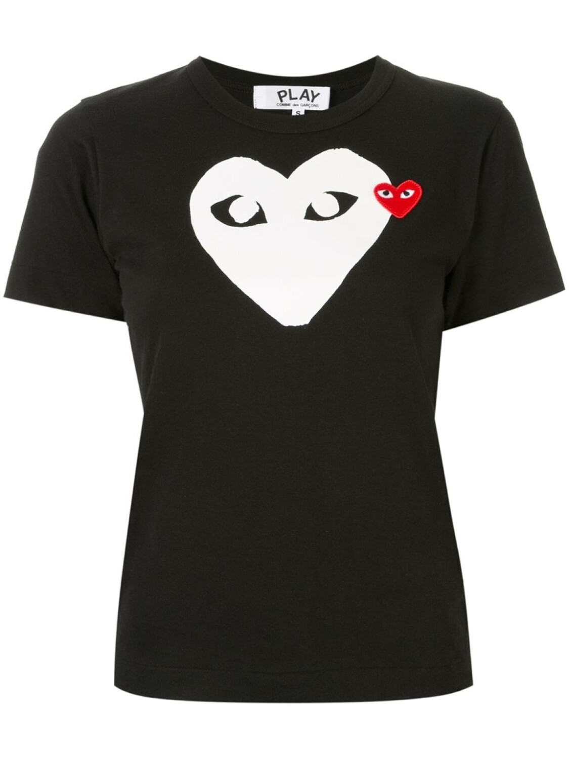 

Comme Des Garçons Play футболка с нашивкой-логотипом, черный