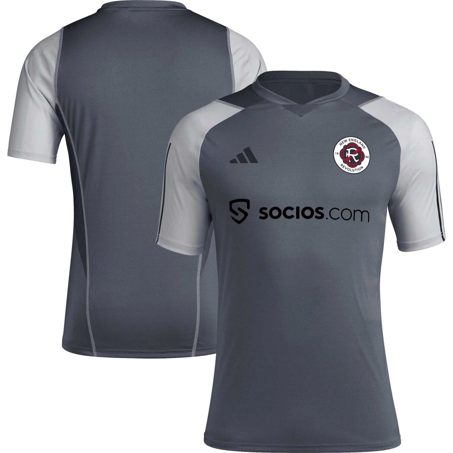 

Мужская серая футболка для полевых тренировок adidas New England Revolution 2023