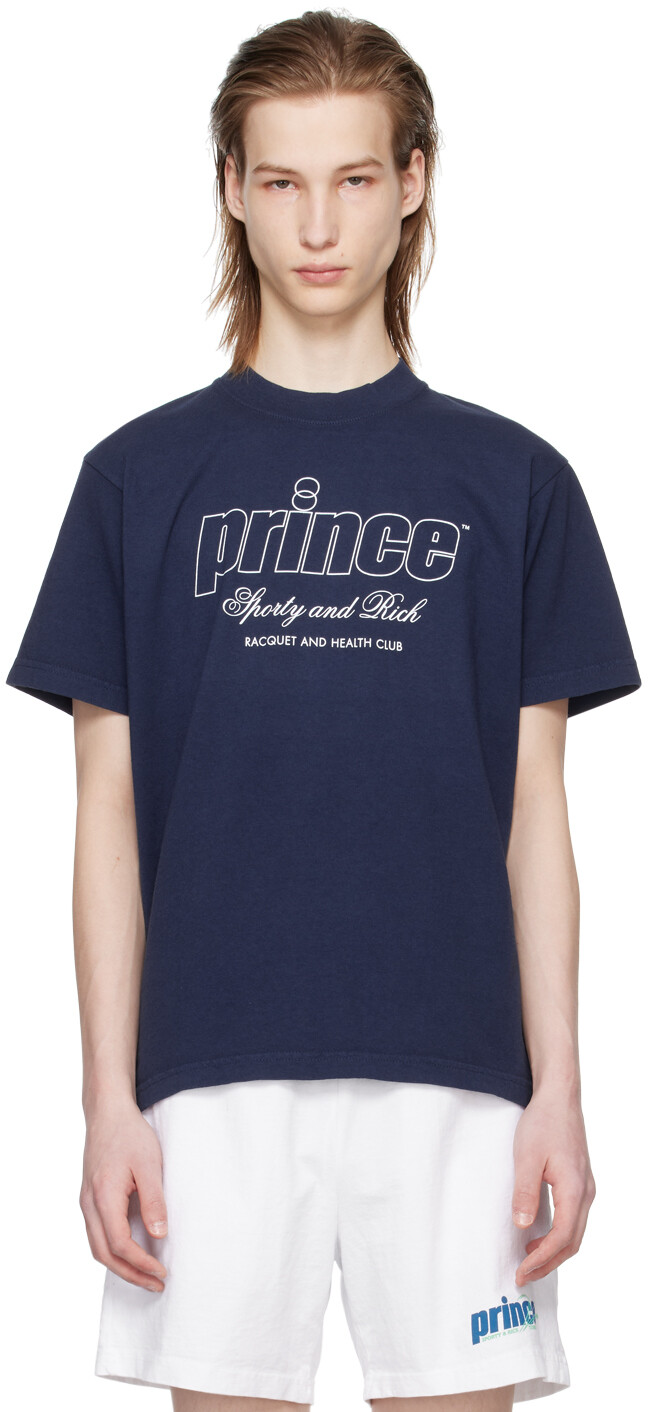 

Темно-синяя футболка для здоровья Prince Edition Sporty & Rich