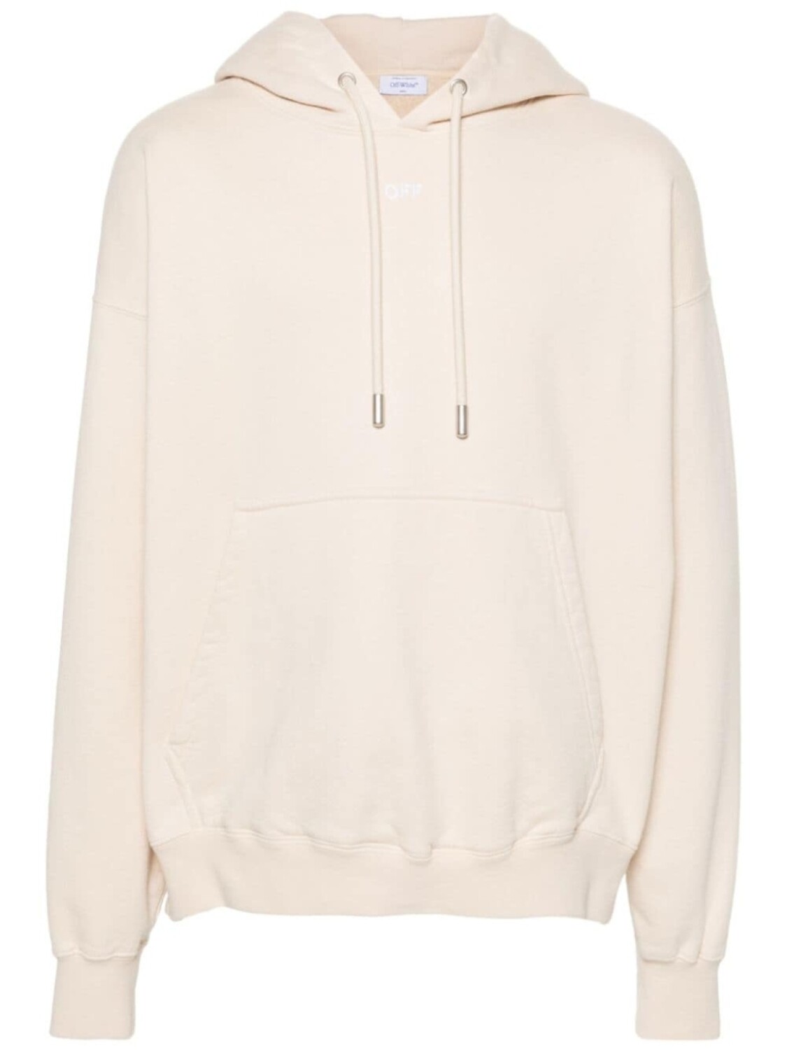 

Off-White худи с вышивкой, нейтральный цвет