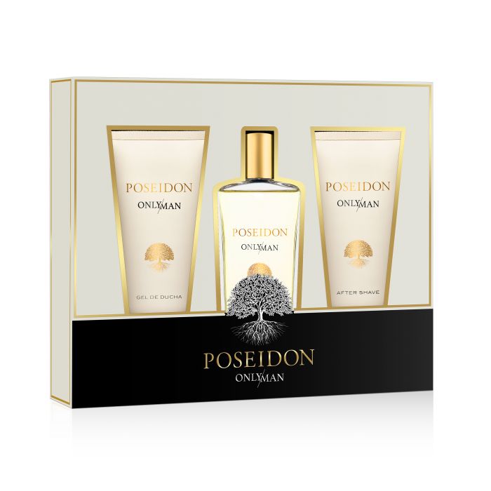 Мужская туалетная вода Poseidon Only Man Eau de Toilette set para hombre Instituto Español, EDT 100 ml + Aftershave 100 ml + Gel 100 ml