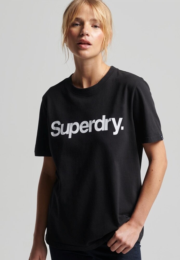 

Футболка с принтом Superdry, черный