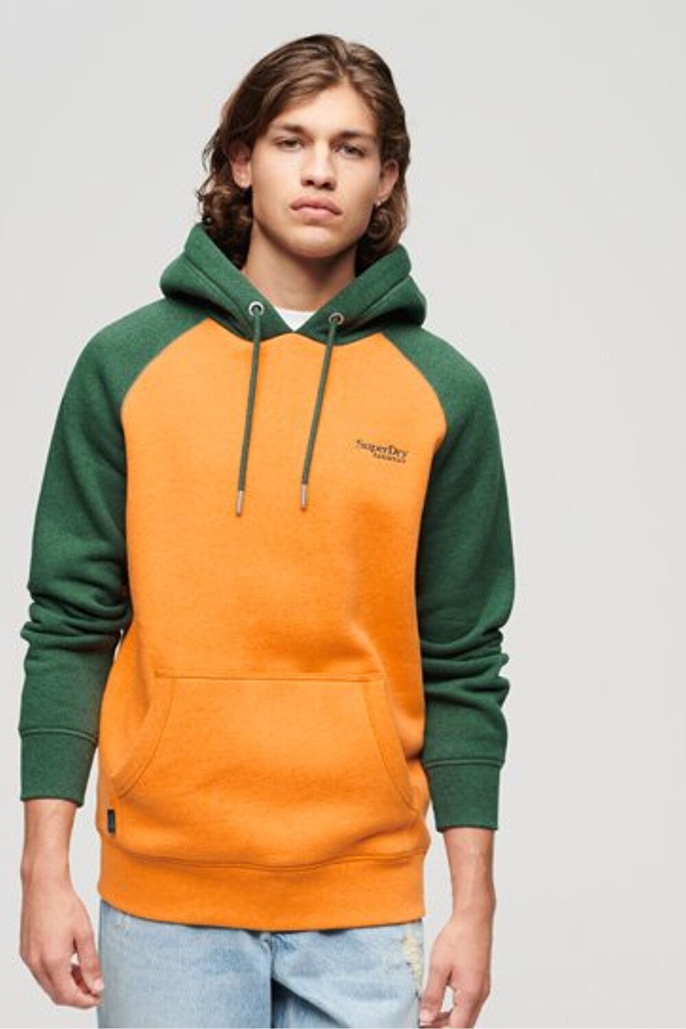 

Толстовка Essential Baseball с капюшоном Superdry, зеленый