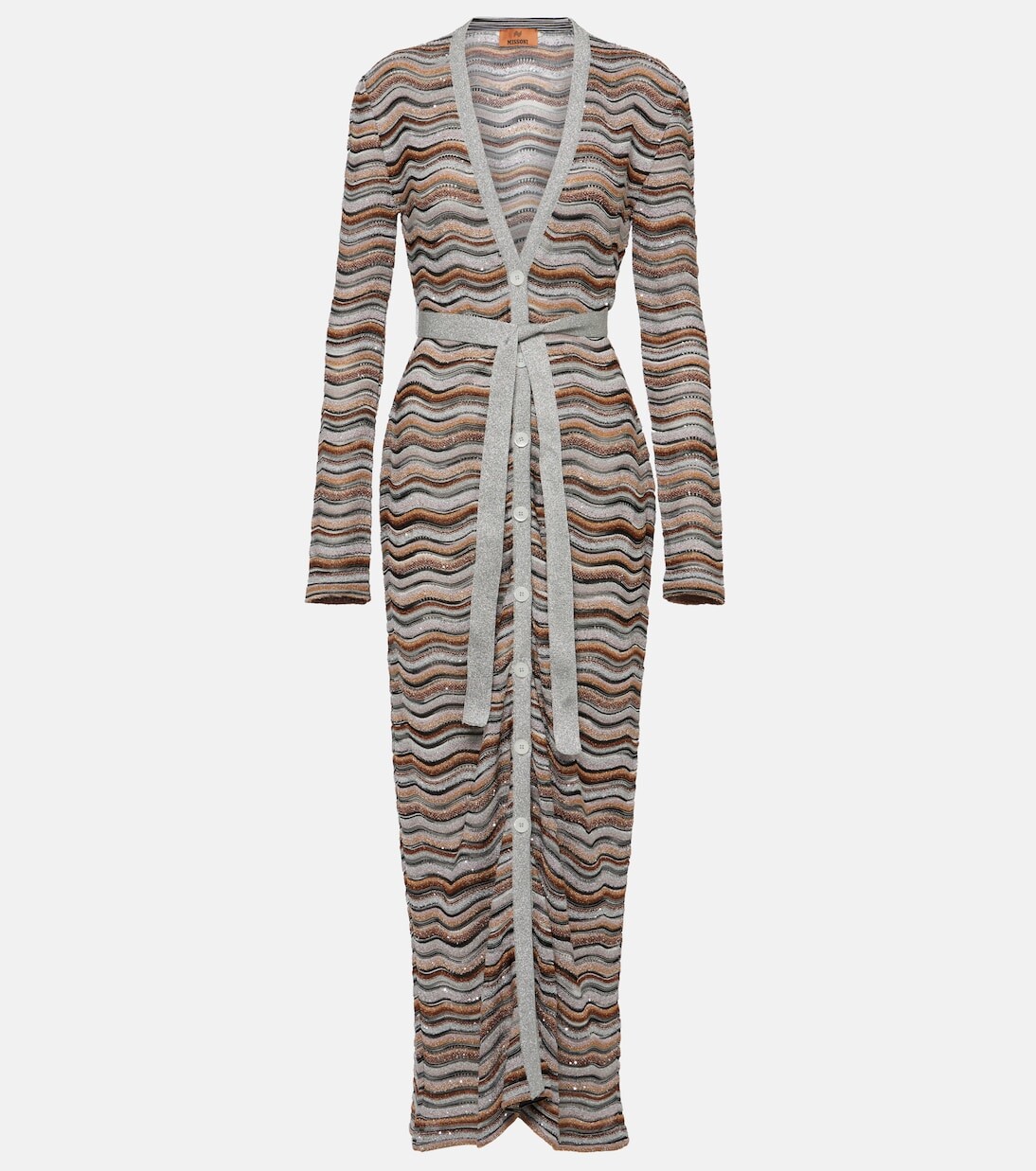

Полосатый кардиган из ламе Missoni, мультиколор