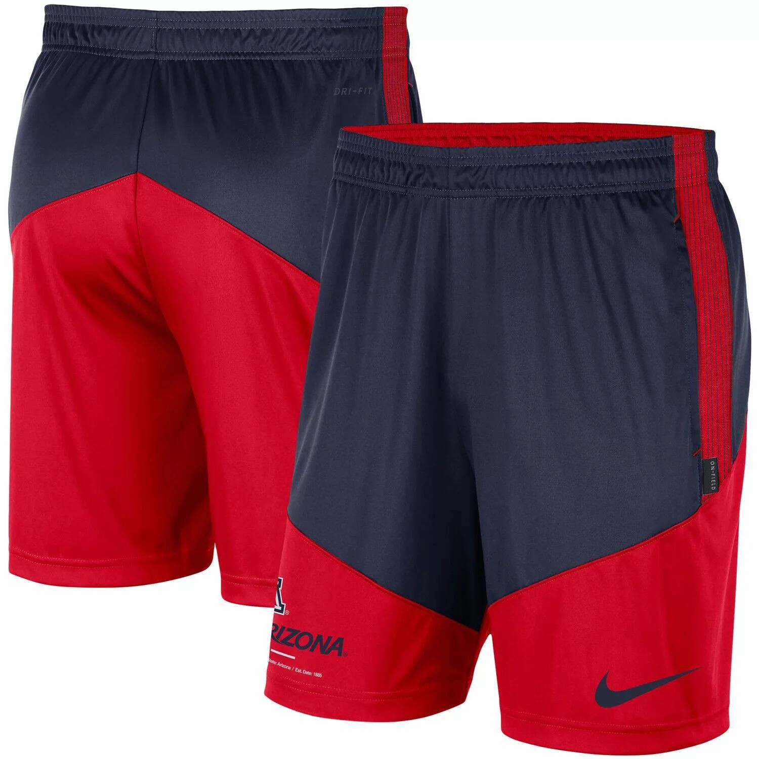 

Мужские трикотажные шорты темно-синего/красного цвета Arizona Wildcats Team Performance Nike