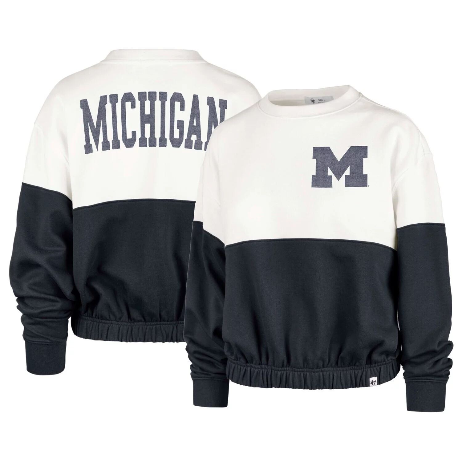 

Женский пуловер '47 White Michigan Wolverines Take Two Bonita свитшот