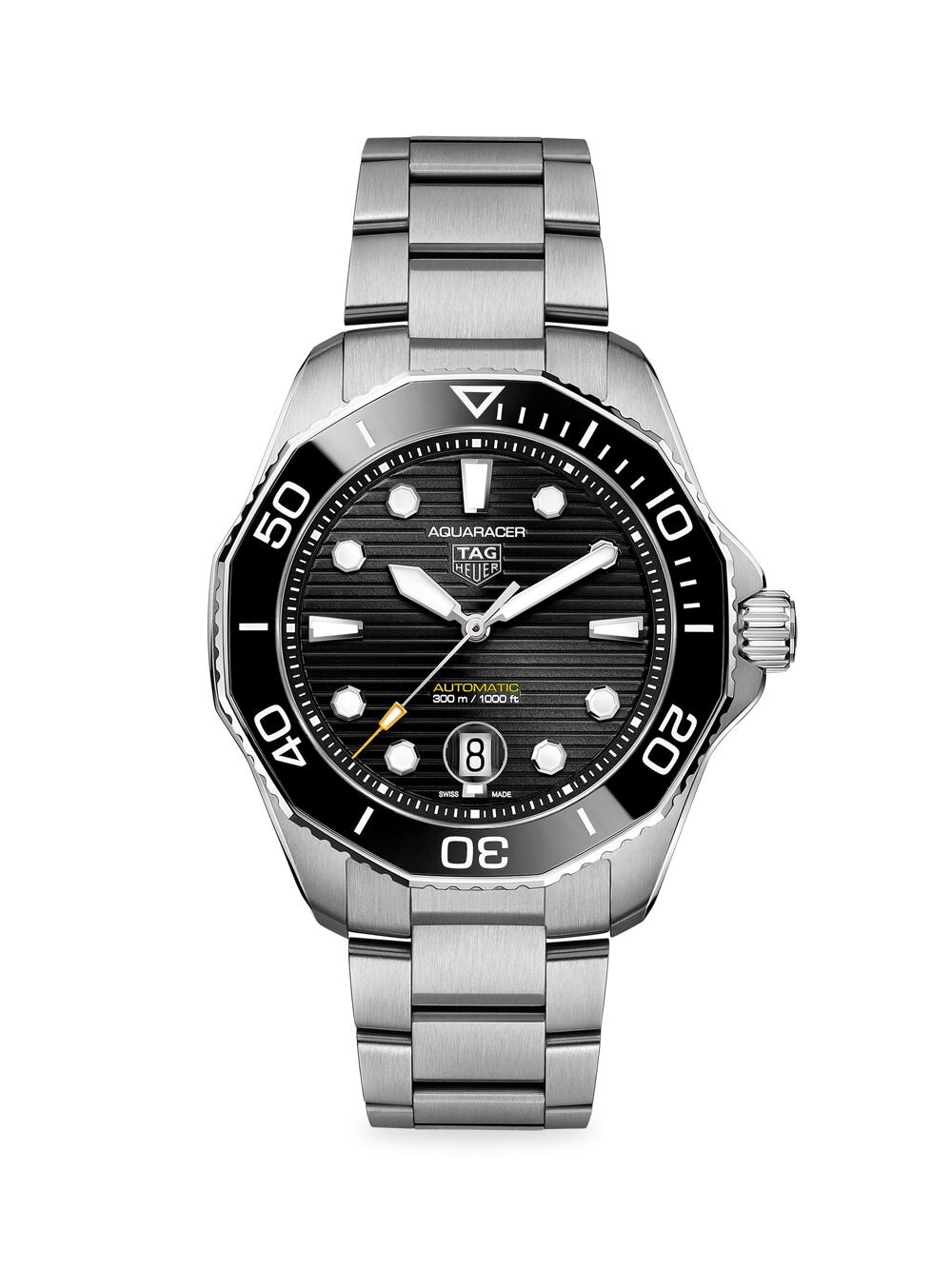 цена Часы-браслет Aquaracer Professional 300 из нержавеющей стали TAG Heuer, серебряный