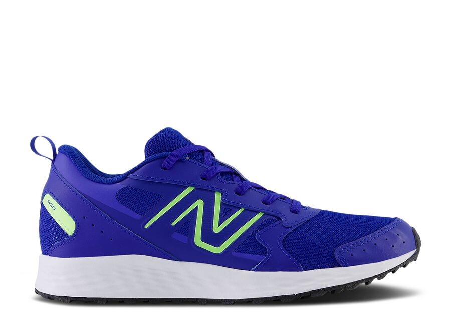 

Кроссовки New Balance New Balance Fresh Foam 650 Big Kid X-Wide 'Team Royal Bleached Lime Glow', синий