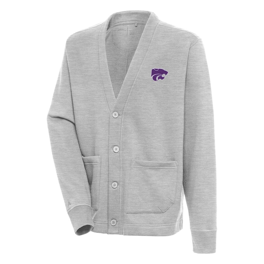 

Кардиган Antigua Kansas State Wildcats, серый