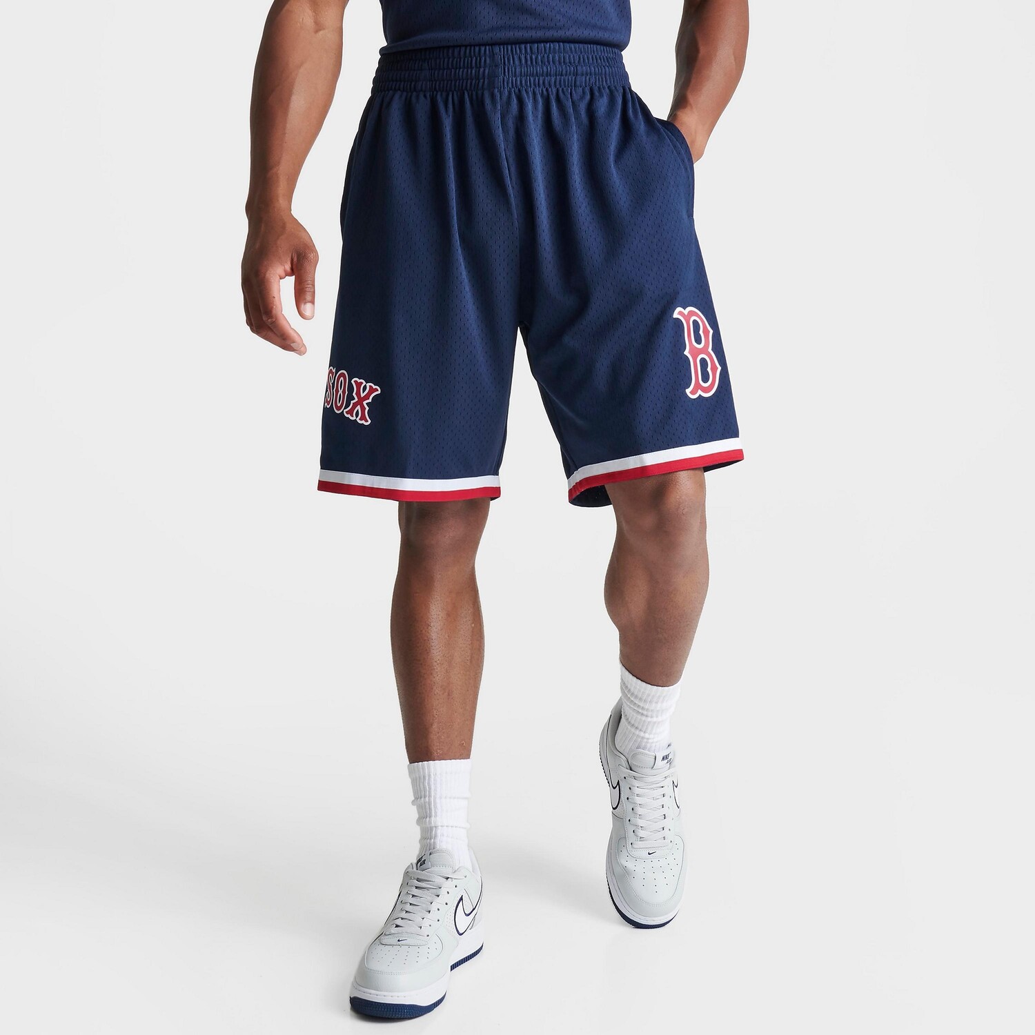 

Мужские сетчатые шорты Mitchell & Ness Boston Red Sox MLB Team ID, синий