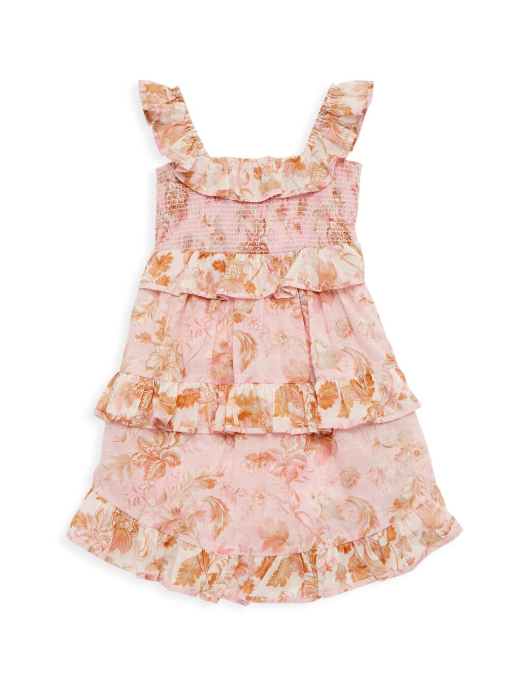 

Ярусное платье Jeannie для маленьких девочек с оборками Zimmermann Kids