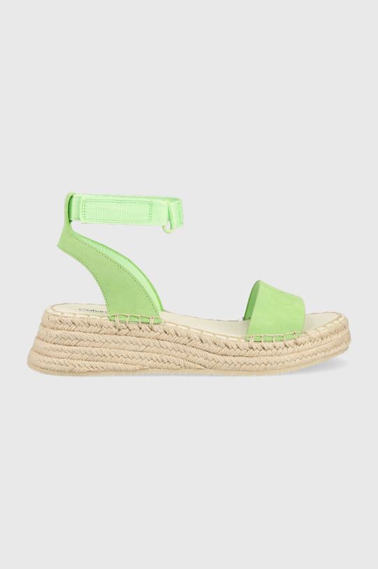 

Сандалии SPORTY WEDGE ROPE ON CON Calvin Klein Jeans, зеленый