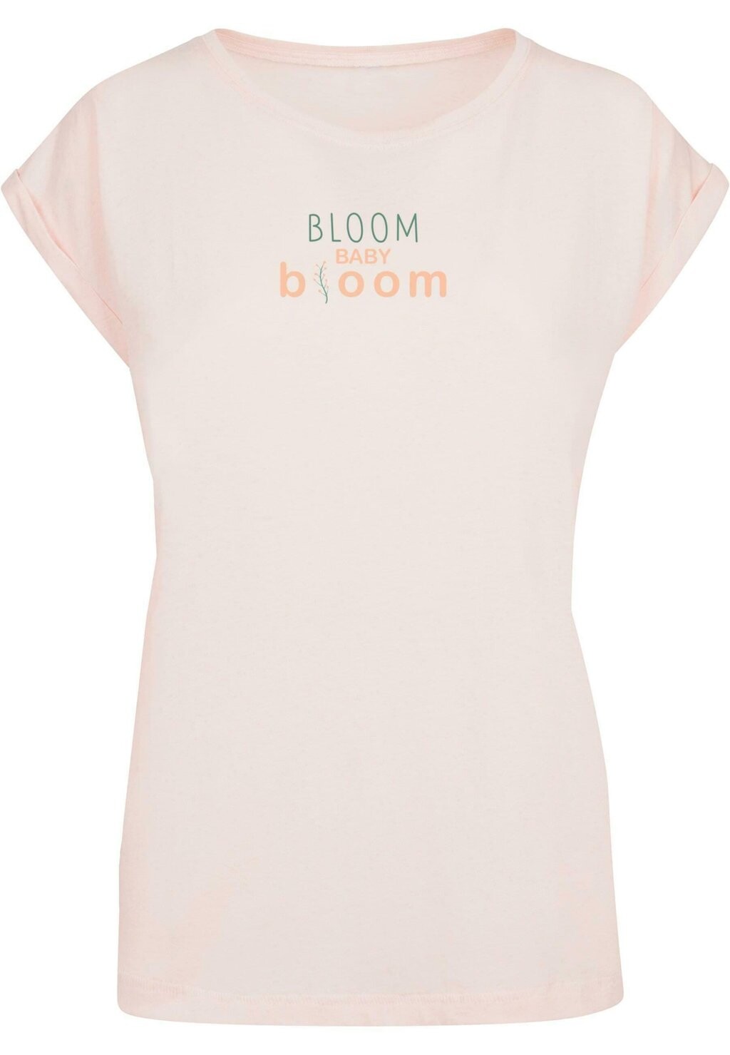 

Футболка с принтом SPRING BLOOM EXTENDED SHOULDER Merchcode, розовый
