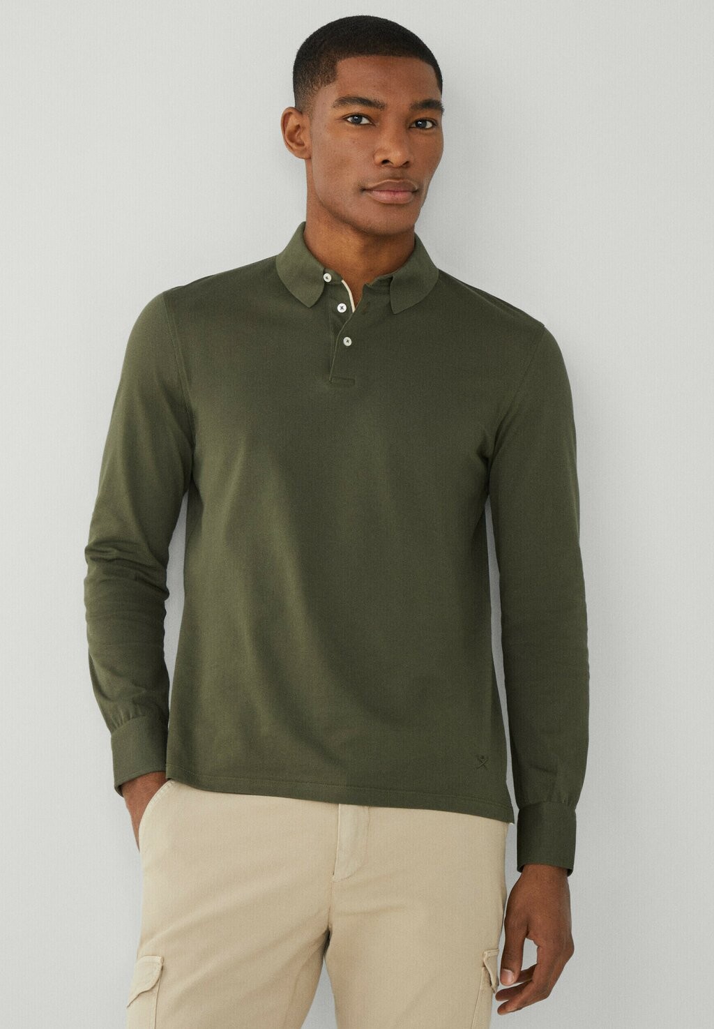 

Топ с длинными рукавами Hackett London, хаки