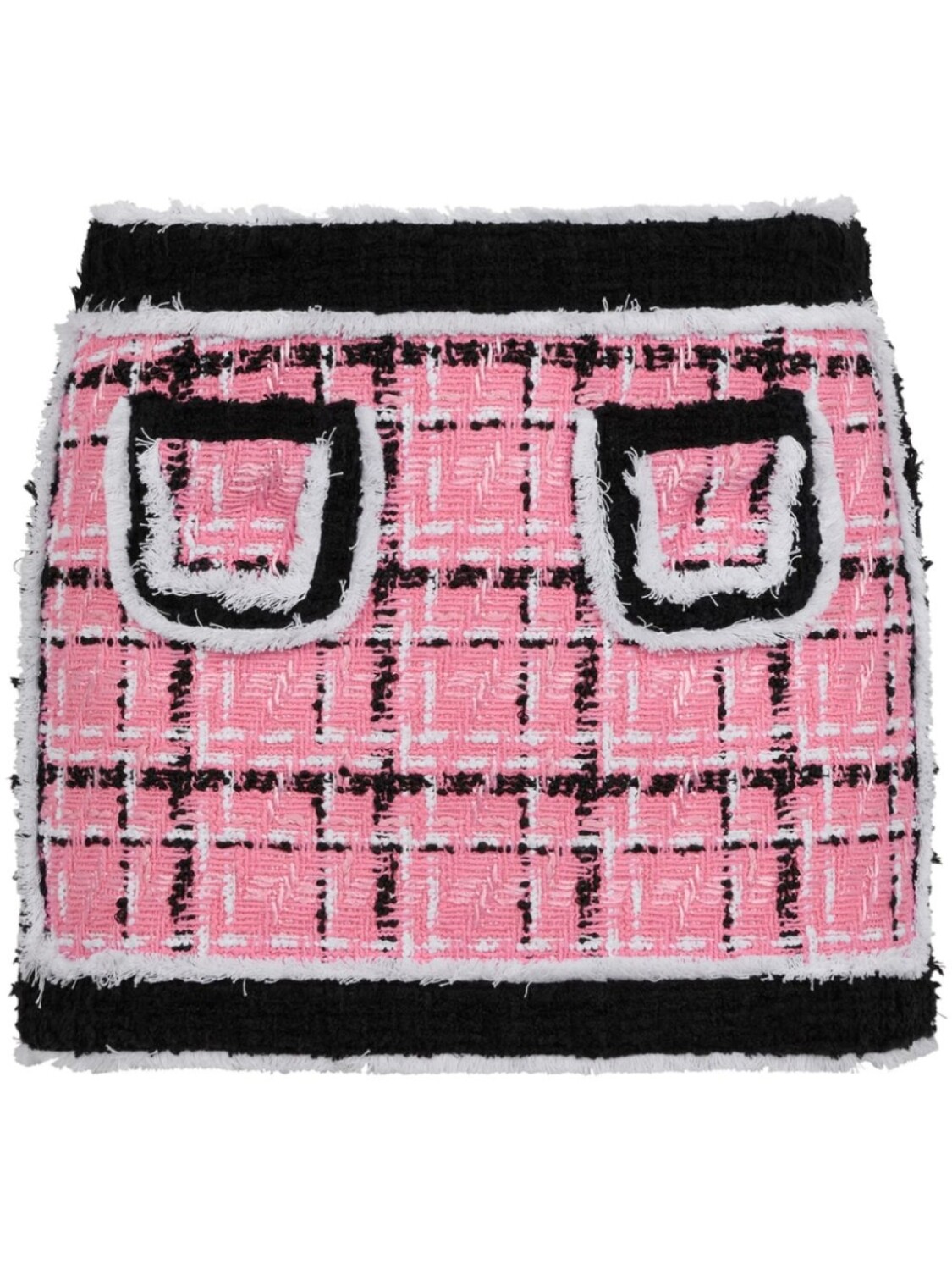 

Dsquared2 твидовая юбка мини в стиле колор-блок, розовый