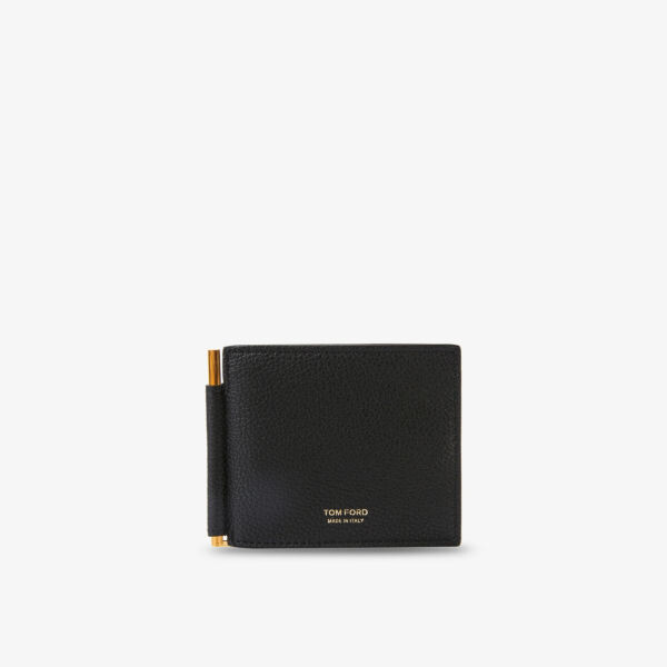 

Кошелек с зажимом для денег из натуральной кожи Tom Ford, черный