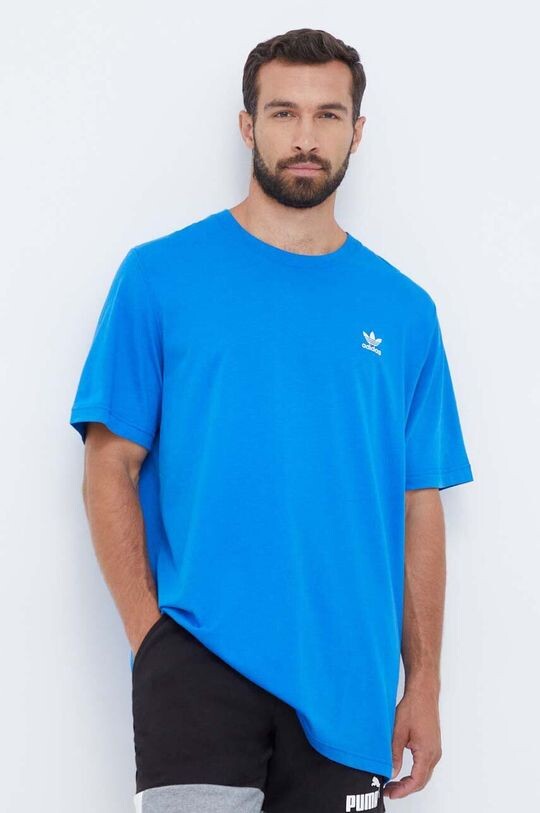 

Хлопковая футболка adidas Originals, синий