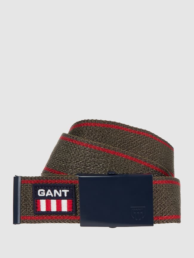 

Ремень из текстиля Gant, хаки