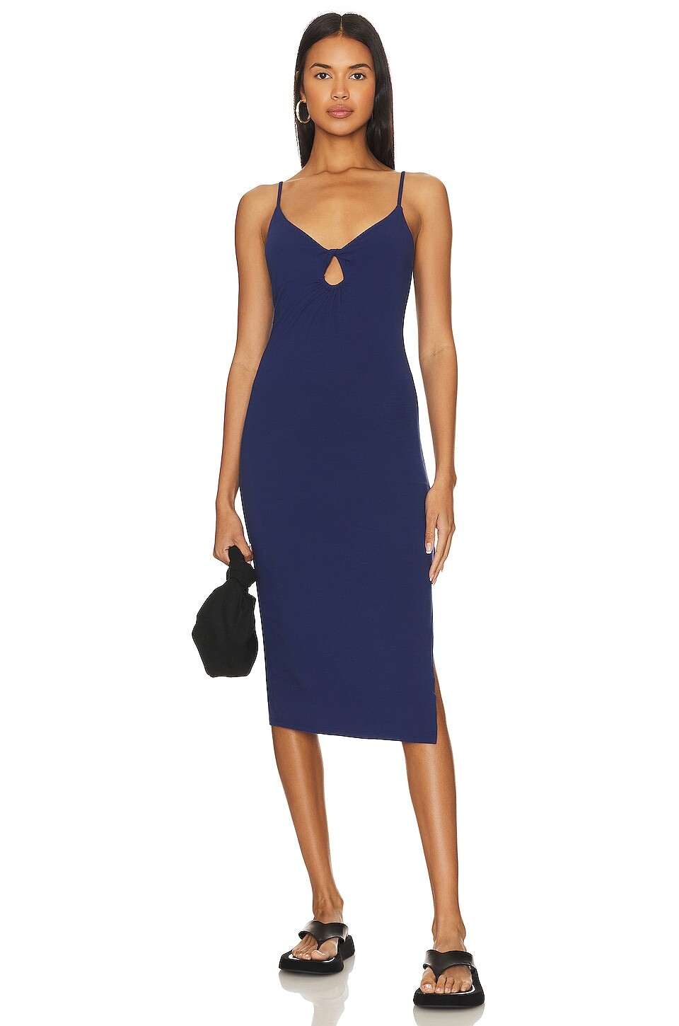 

Платье миди Bobi Midi Cut Out Dress, цвет Ink