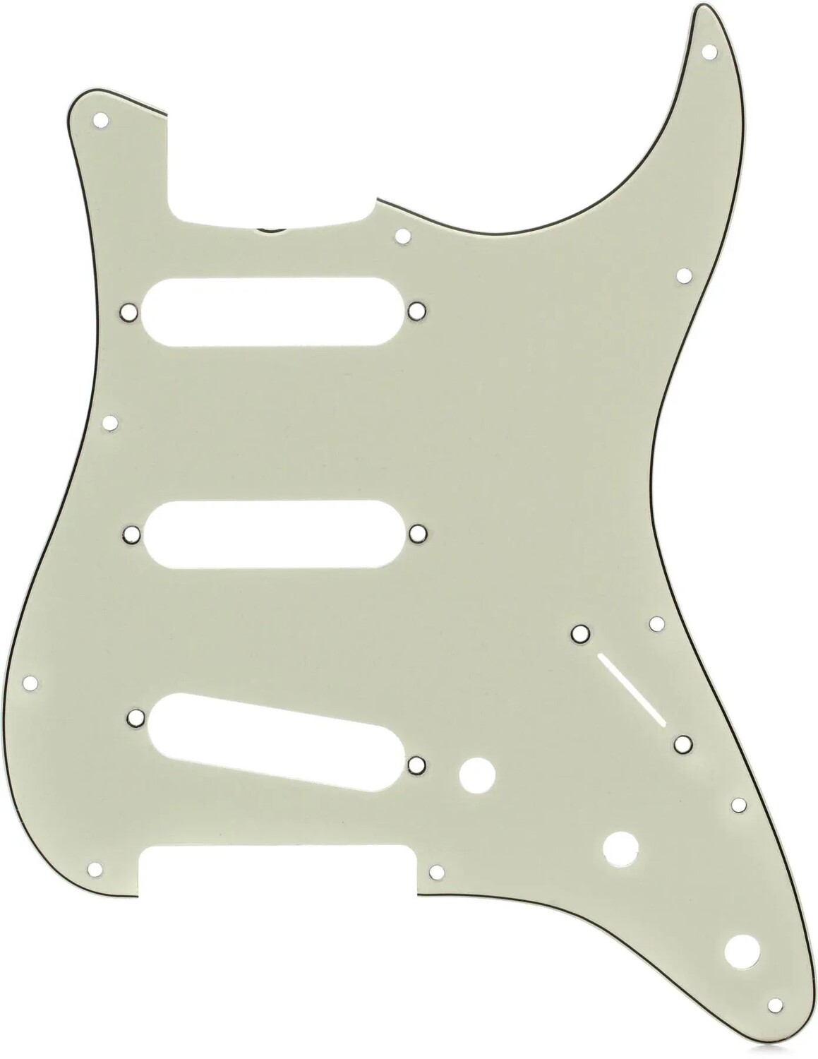 

Накладка Fender Strat S/S/S с 11 отверстиями в винтажном стиле 60-х годов — 3-слойная, мятно-зеленая