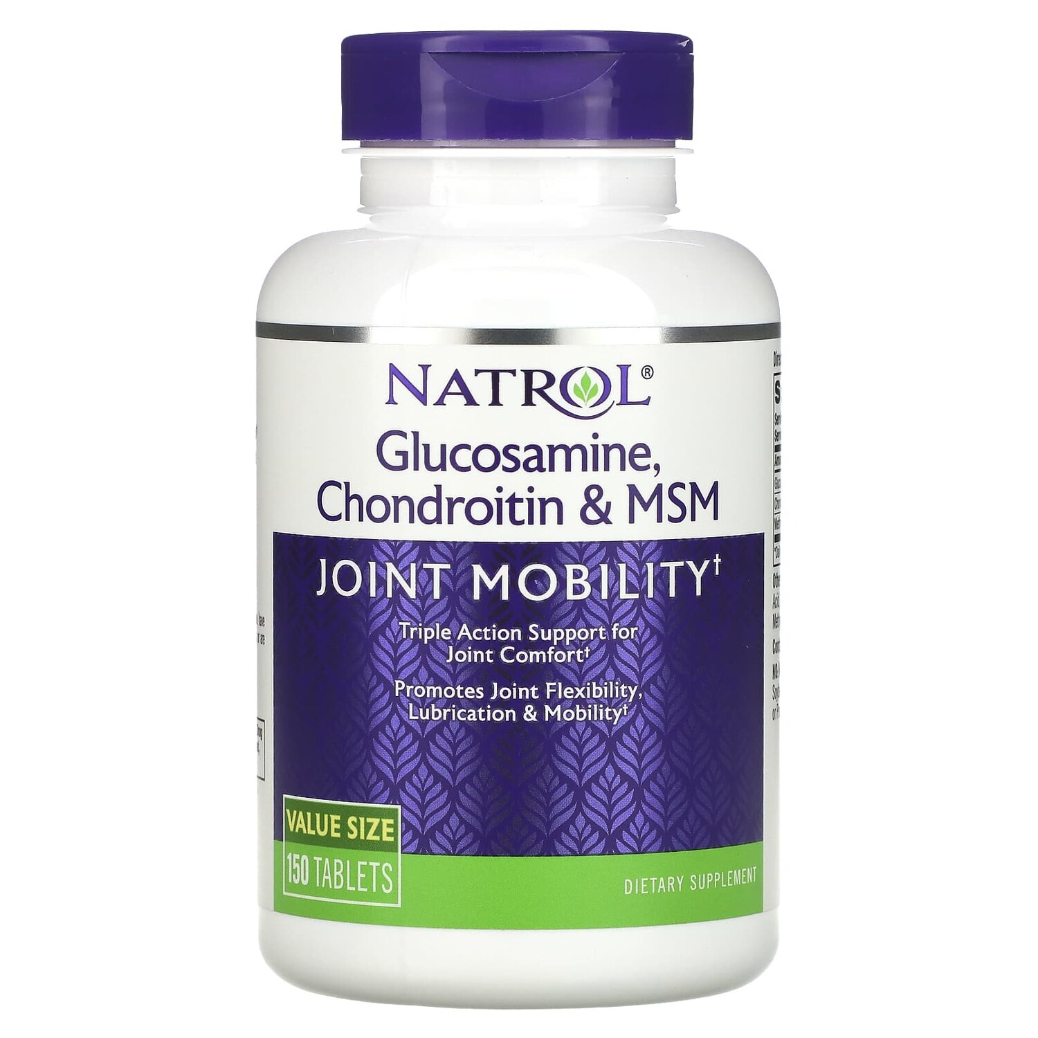 

Глюкозамин, хондроитин и MSM, 150 таблеток, Natrol