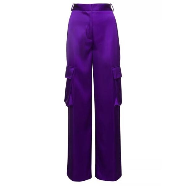 

Брюки cargo pants satn effect with cargo pockets Versace, фиолетовый