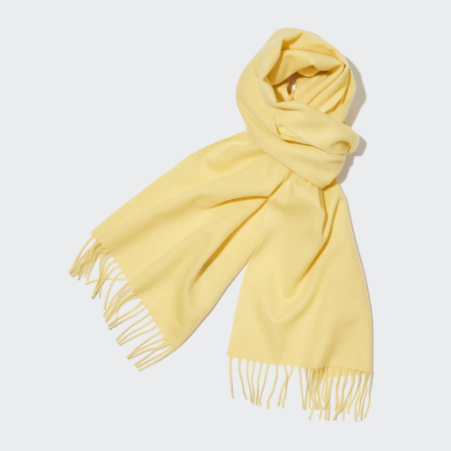 

Шарф Uniqlo из 100% кашемира, желтый