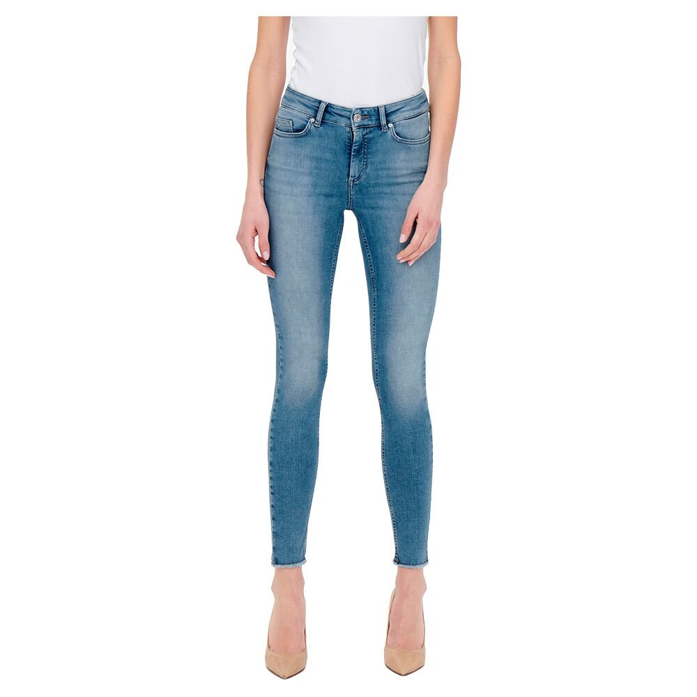 

Джинсы Only Blush Mid Skinny Ankle Raw, синий