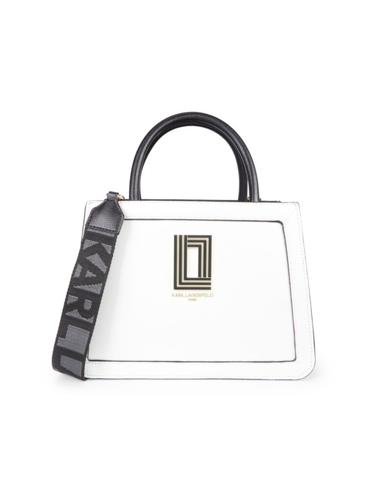 

Кожаная сумка Simone Karl Lagerfeld Paris, цвет Winter White