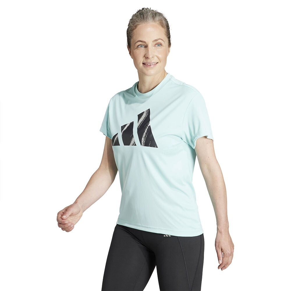 

Футболка adidas Run It Brand Love, зеленый