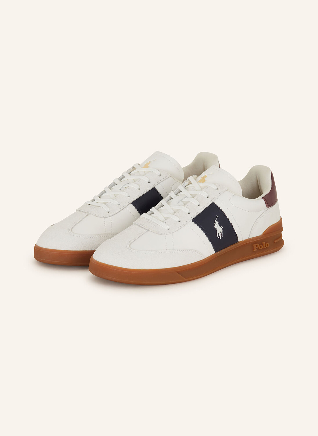 

Кроссовки POLO RALPH LAUREN, цвет ECRU/DUNKELBLAU/DUNKELROT