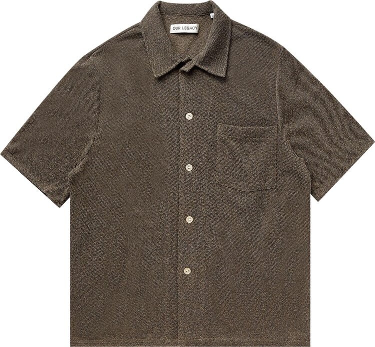 

Рубашка Our Legacy Box Short-Sleeve 'Muck Boucle', серый