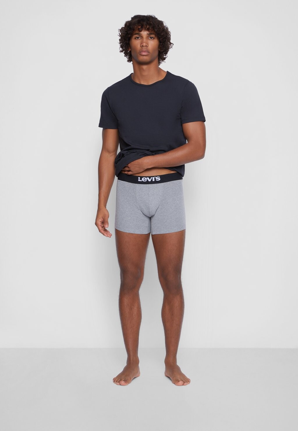 

Трусы MEN SOLID BASIC BOXER BRIEF 4 PACK Levi's, серый