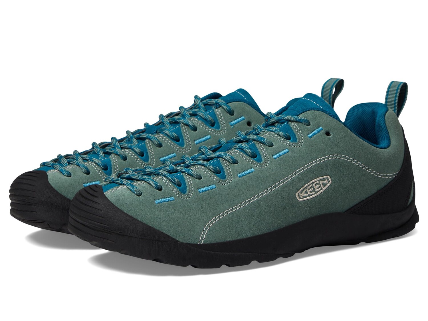 

Треккинговые ботинки Keen Jasper, зеленый/голубой