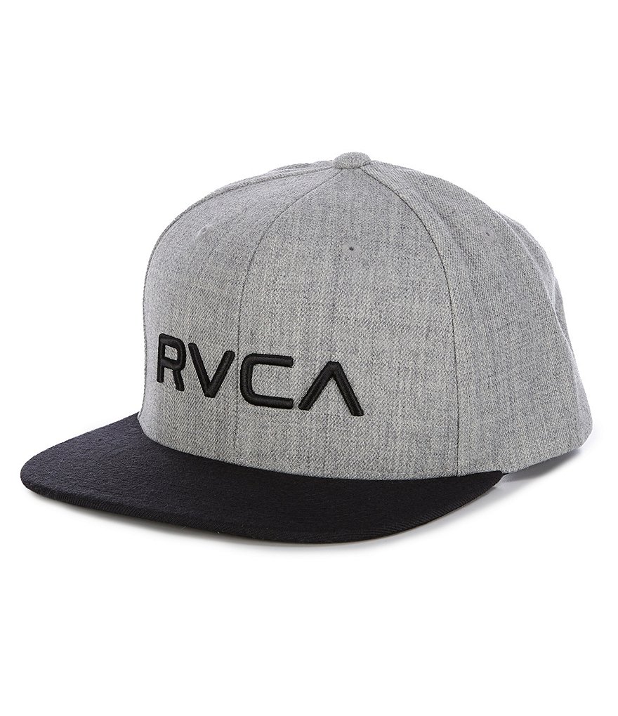 Саржевая шапка RVCA Snapback III, серый