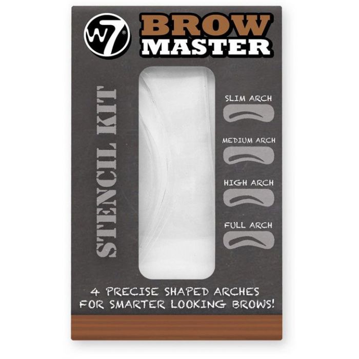 Набор косметики Brow Master Kit de Plantillas para Cejas W7, Transparente набор трафаретов для бровей eye brow tool