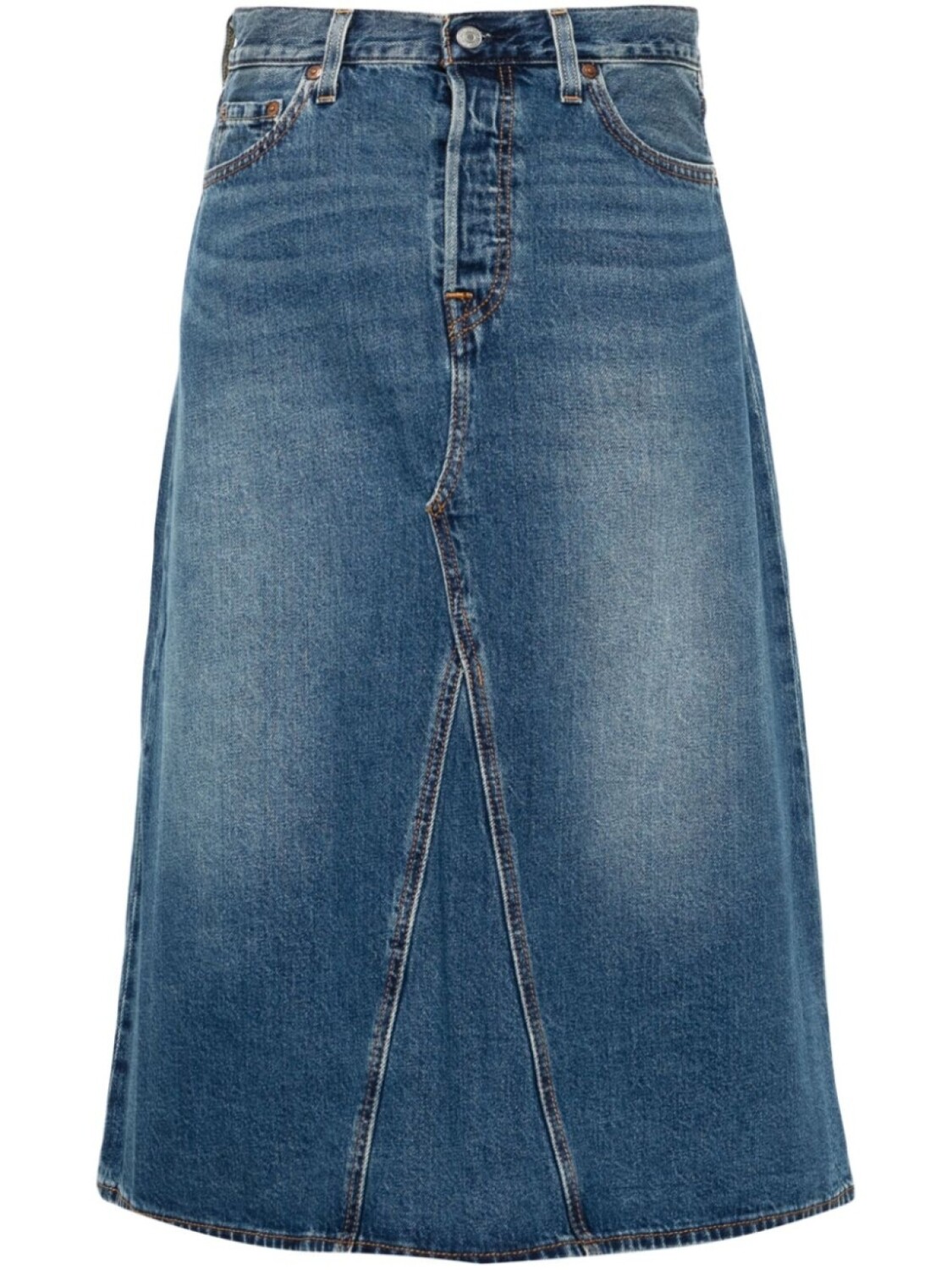 

Levi's юбка A-Line Decon с высокой посадкой, синий