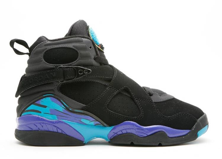 

Кроссовки AIR JORDAN 8 RETRO GS 'AQUA' 2007, черный