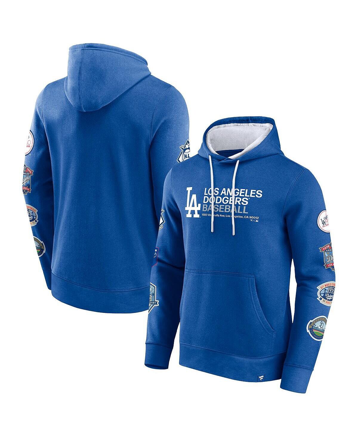 

Мужской пуловер с капюшоном Royal Los Angeles Dodgers Extra Innings Fanatics
