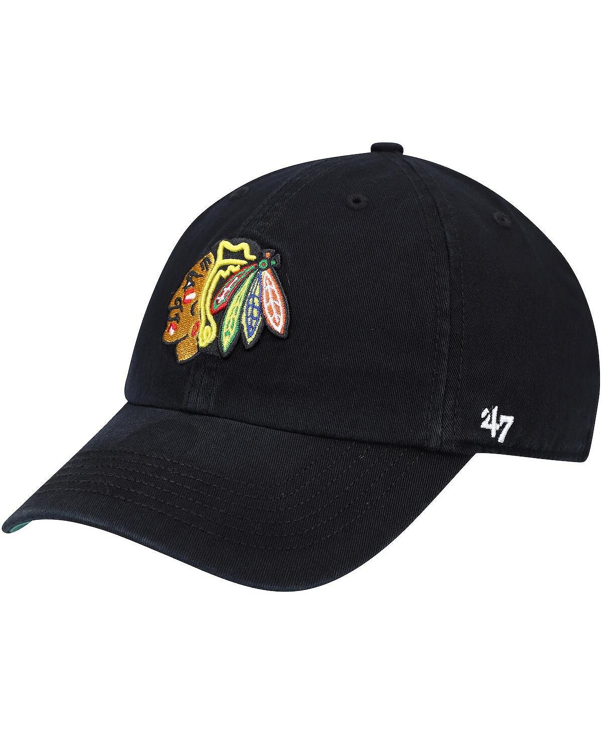 

Мужская черная приталенная кепка команды Chicago Blackhawks '47 по франшизе '47 Brand